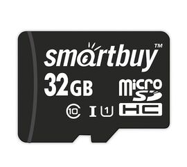  Карта флэш-памяти MicroSD 32 Гб Smart Buy +SD адаптер (class 10) LE 