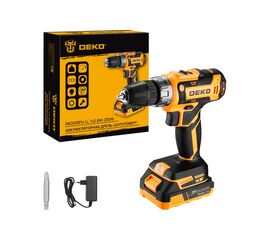 Дрель-шуруповерт DEKO DKCD20FU-Li (063-4149) 1x2.0Ач, з/у 