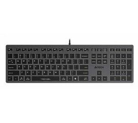  Клавиатура A4Tech Fstyler FX60 серый USB slim LED (FX60 Grey/White) 