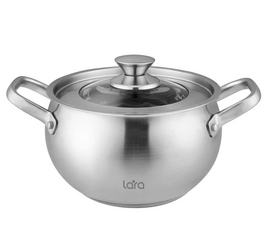  Кастрюля LARA LR02-262 Токио нерж 