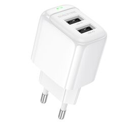  СЗУ 2USB 2.4A для Type-C Borofone BAS41A 1м (White) 