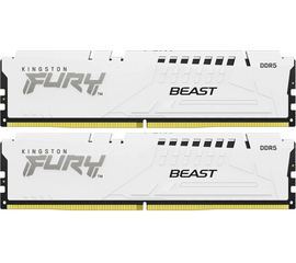  ОЗУ Kingston Fury Beast KF560C30BWK2-64 DDR5 - 2x 32ГБ 6000МГц, DIMM, White, Ret 