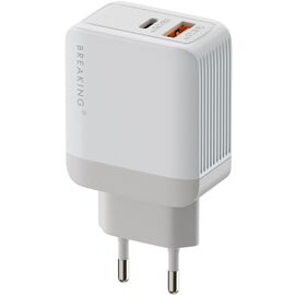  СЗУ Breaking WC06, USB-C + USB-A, PD 20W, QC 3.0 (Белый) 