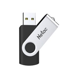 USB 3.0  32GB  Netac  U505  чёрный/серебро 