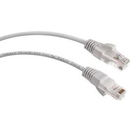  Патч-корд Cabeus (PC-UTP-RJ45-Cat.5e-2m) U/UTP, категория 5е, 2xRJ45/8p8c, неэкранированный, серый, PVC, 2м 