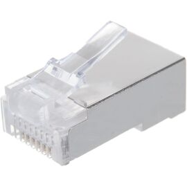  Коннектор LANMASTER (TWT-PL45/S-8P8C) RJ45 STP 8P8C, универсальный, cat.5e, 100 шт. 