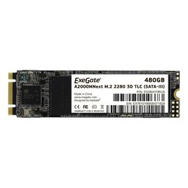  SSD M.2,480 GB ExeGate Next (EX280470RUS) (2280, Marvell 88SS1074, TLC 3D, R/W: up to 520/500MB/s, 4KB W: up to 79000/35000 IOPS) 