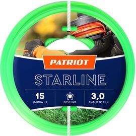  Леска для садовых триммеров Patriot Starline d3.0мм L15м (805201066) 
