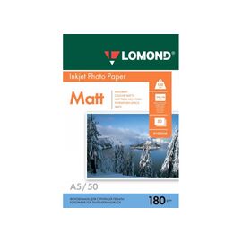  Фотобумага Lomond 0102068 A5/180г/м2/50л./белый матовое для струйной печати 