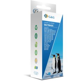  Чернила G&G GG-T6642C голубой100мл для Epson L100, L110, L120, L130, L132, L210, L222 