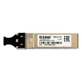  D-Link 311GT/A1A SFP-трансивер с 1 портом 1000Base-SX для многомодового оптического кабеля (до 550 м) 