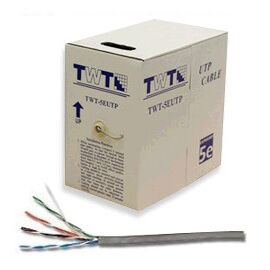  Кабель информационный Lanmaster TWT-5EUTP-LSZH кат.5е U/UTP не экранированный 4X2X24AWG LSZH внутренний 305м белый 