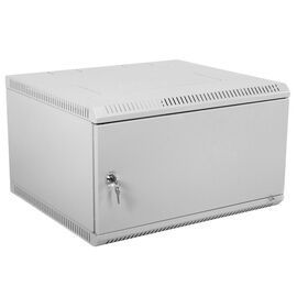  Шкаф настенный ЦМО разобрный (ШРН-Э-6.500.1) 6U 600x520мм пер.дв.стал.лист несъемные бок.пан. серый 