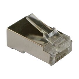  Коннектор LANMASTER (LAN-EZ45-8P8C/S5E-100) RJ45 тип EZ, 8P8C, STP, Cat.5e, универсальный, со вставкой, покрытие 50 микрон,100 шт. 