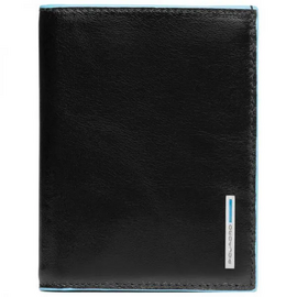  Кошелек мужской Piquadro Blue Square PU1393B2/N кожа натуральная, черный 