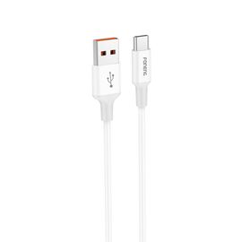  Кабель USB - Type-C Foneng X106 1.2M, 3A (White) 