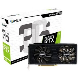  Видеокарта Palit GeForce RTX 3060 Dual 12 GB (NE63060019K9-190AD) LHR 