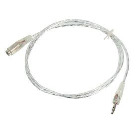  Кабель-удлинитель аудио Buro Jack 3.5 (m)/Jack 3.5 (f) 1м прозрачный (CAB025-1M) 