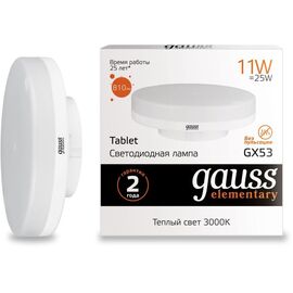  Лампочка Gauss 83811 Elementary GX53 11W 