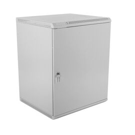 Шкаф настенный ЦМО ШРН-Э-12.500.1 12U 600x520мм пер.дв.стал.лист несъемные бок.пан. серый 