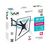  26"-65" Кронштейн VLK TRENTO-19 black Наклонно-поворотный max 30 кг. 4 ст св., нак. + 5° -15°, пов. 180°, от ст. 75-850 мм., max VESA 400x400 мм. 