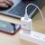  Адаптер Сетевой с кабелем Hoco C12Q 1USB/5V/3A QC3.0+micro USB (white) 