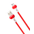  Дата-Кабель Red Line Candy USB - Micro USB, красный 