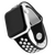  Ремешок силиконовый двухцветный для Apple watch – 42-44 mm (S3/S4/S5 SE/S6), черно-белый 
