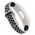  Ремешок силиконовый двухцветный для фитнес-трекера Honor Band 5, черный с белым 