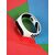  Ремешок силиконовый двухцветный для фитнес-трекера Honor Band 5, черный с белым 