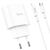  Адаптер Сетевой с кабелем Hoco C95A Lineal 1USB/1TYPE-C/5V/3A PD+QC3.0 +Type-C-Lightning (wh(207586) 