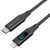  Кабель Breaking K17, USB-C - Lightning, 1,2м, MOUNTAIN SERIES (Черный) 
