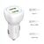 AЗУ PERO AC04 2USB 2.4A AUTOMAX c кабелем Lightning в комплекте, белое 