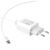  Адаптер Сетевой с кабелем Hoco C62A Victoria 2USB/5V/2.1A +Type-C (white) 