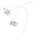  Проводные наушники HOCO M106 Fountain, Jack 3.5mm, 1.2 м, серебристый 