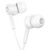  Проводные наушники HOCO M82 La musique, Jack 3.5mm, 1.2 м, белый 