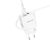  Адаптер Сетевой с кабелем Borofone BN15 Strong 2USB 2,1A/10,5W (USB/Lightning) (white) (225513) 
