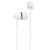  Наушники вакуумные AUX разъём с МК без рег.громкости длина 1.2м Hoco M34 Honor (White) 