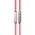  Наушники вакуумные AUX разъём с МК без рег.громкости длина 1.2м More choice G51 (Red) 