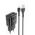  СЗУ 2USB 2.4A для Apple 8-pin Hoco C88A 1м (Black) 