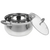  Кастрюля LARA LR02-484 (нерж) серия bell 24x13,5см, 6,1л, капс. инд дно, силик. ручка, стекл. крышка 