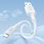  Кабель USB - Apple lightning Borofone BX111 Feliz 100см 2,4A  (white) (235099) 
