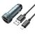  АЗУ 1USB+1Type-C 3.0A PD38W+QC3.0 быстрая зарядка для Lightning 8-pin Type-C Hoco Z49B (Metal grey) 