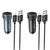  АЗУ 1USB+1Type-C 3.0A PD38W+QC3.0 быстрая зарядка для Lightning 8-pin Type-C Hoco Z49B (Metal grey) 