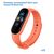  Ремешок силиконовый Great Case Sport для Xiaomi Mi Band 3/4, 250мм, на кнопке, оранжевый (15) 