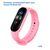  Ремешок силиконовый Great Case Sport для Xiaomi Mi Band 3/4, 250мм, на кнопке, светло-розовый (18) 