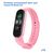  Ремешок силиконовый Great Case Sport для Xiaomi Mi Band 3/4, 250мм, на кнопке, светло-розовый (18) 