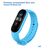  Ремешок силиконовый Great Case Sport для Xiaomi Mi Band 3/4, 250мм, на кнопке, голубой (4) 