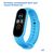  Ремешок силиконовый Great Case Sport для Xiaomi Mi Band 3/4, 250мм, на кнопке, голубой (4) 
