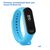  Ремешок силиконовый Great Case Sport для Xiaomi Mi Band 3/4, 250мм, на кнопке, голубой (4) 